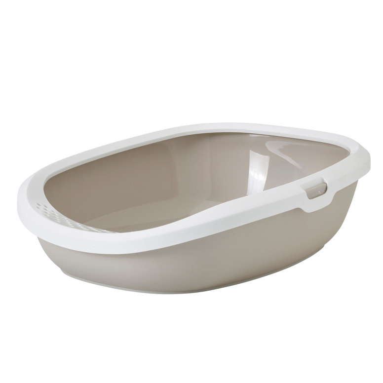 Bac de toilette confortable Savic Gizmo blanc mokka (large) pour chien et chat