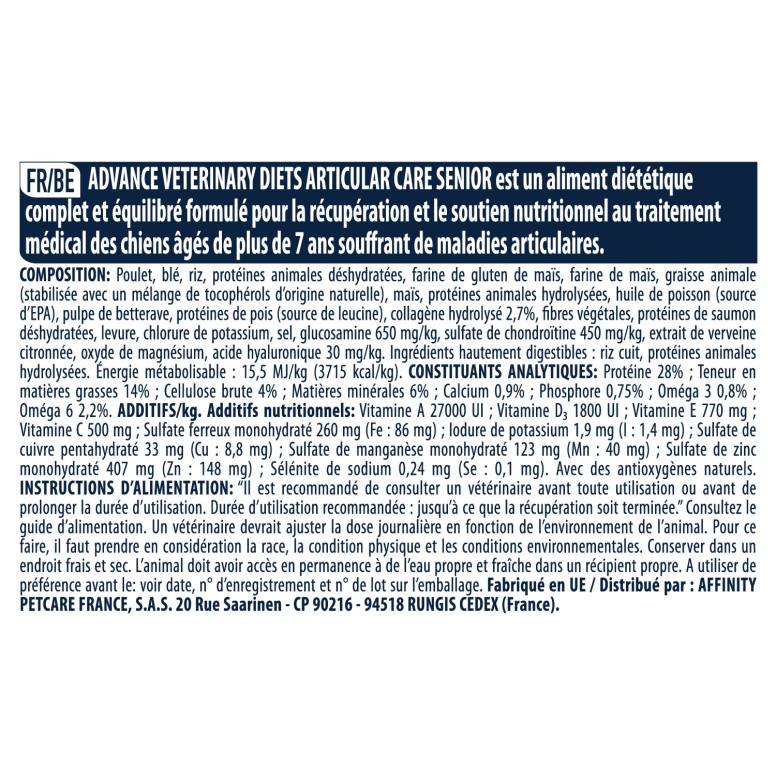 Advance articular + 7 ans 3kg