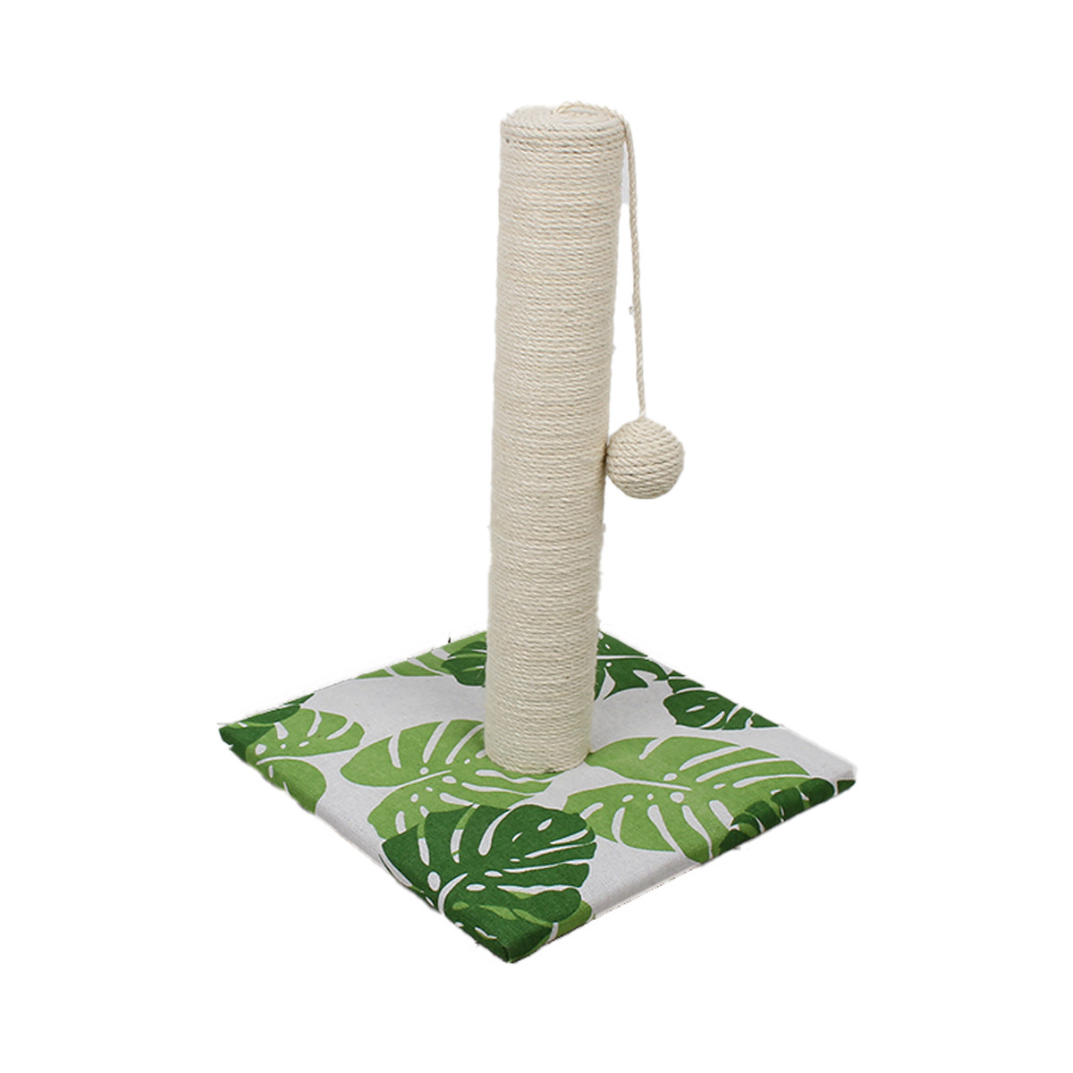 Poteau griffoir feuille verte Croci (30x30x42cm) pour chat