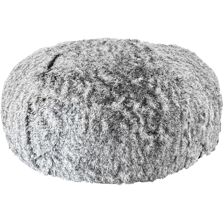Pouf de repos bicolore Croci Noir poilu (120x45cm) pour chat