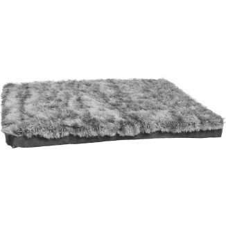 Coussin de confort bicolore Croci noir et gris (M - 80x55x6cm) pour chat