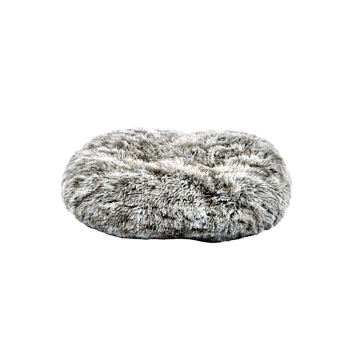 Coussin oval de confort Croci bicolore noir (65x56cm) pour chat