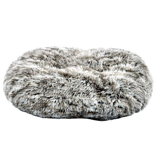 Coussin oval de confort Croci bicolore noir (65x56cm) pour chat