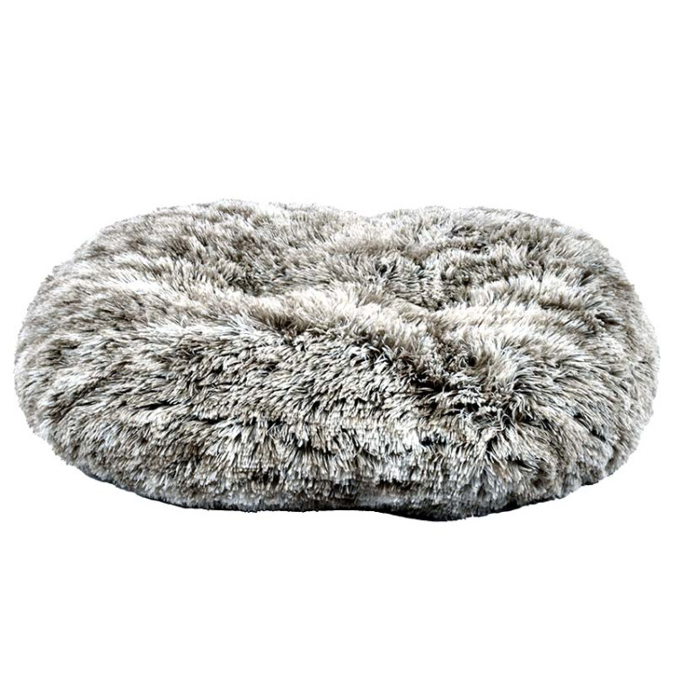 Coussin oval de confort Croci bicolore noir (65x56cm) pour chat