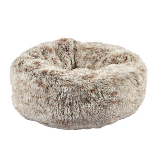 Coussin Donut Croci beige en polyester et coton (M - 70x25cm) pour chat