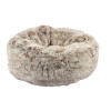 Coussin Donut Croci beige en polyester et coton (M - 70x25cm) pour chat