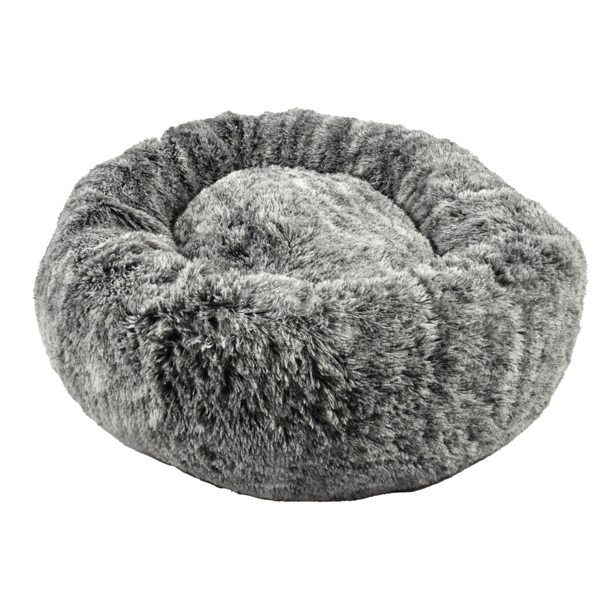 Coussin Donut Croci noir bicolore (S - 50x25cm) pour chat