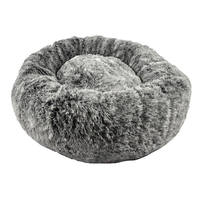 Coussin Donut Croci noir bicolore (S - 50x25cm) pour chat
