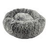 Coussin Donut Croci noir bicolore (S - 50x25cm) pour chat