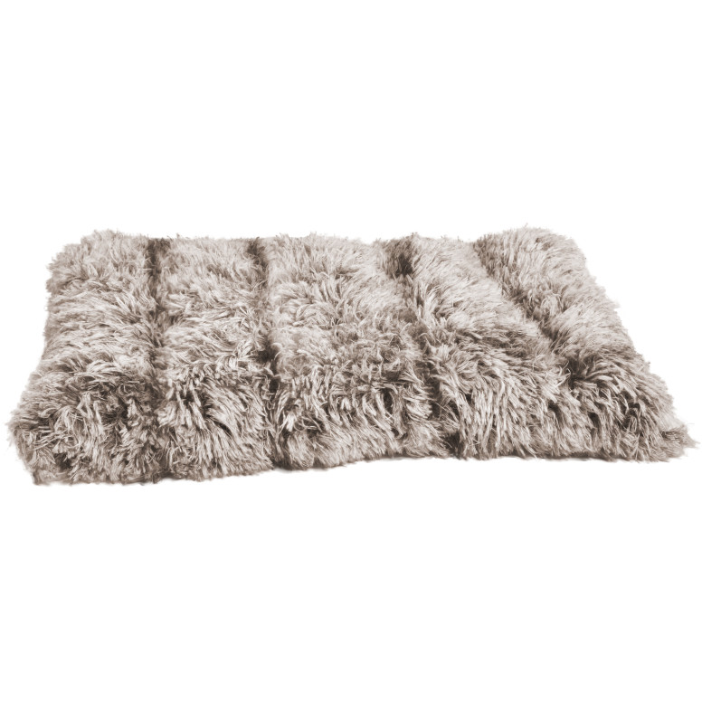 Matelas douillet Croci bicolore beige (L - 77x51x8cm) pour chat