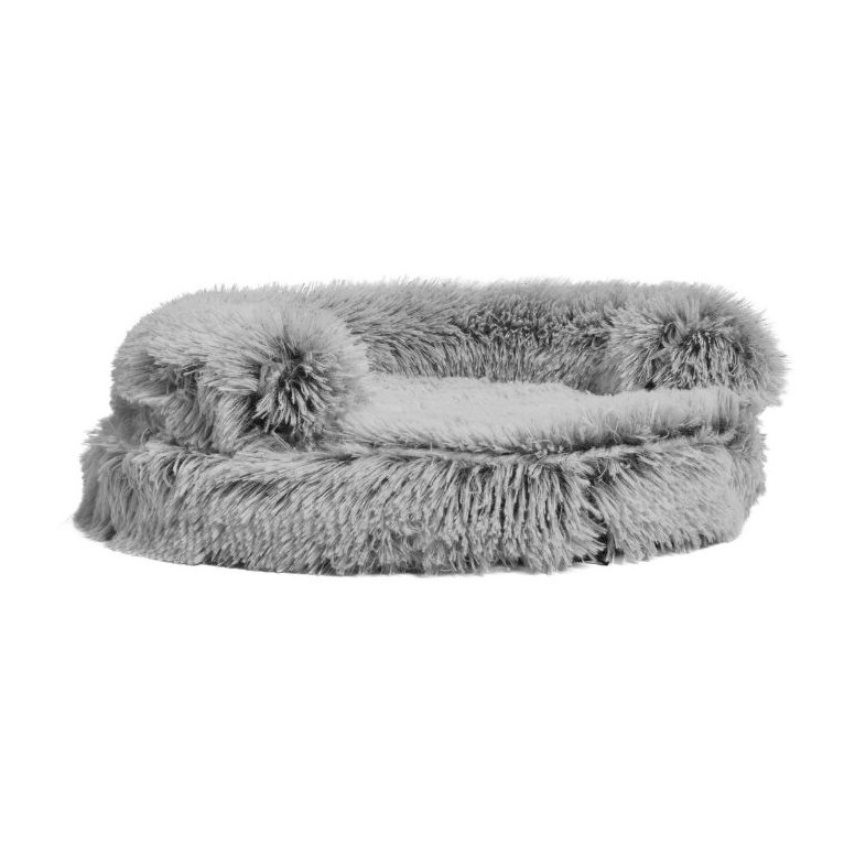 Sofa douillet Croci bicolore noir (45cm) pour chat