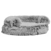 Sofa douillet Croci bicolore noir (45cm) pour chat