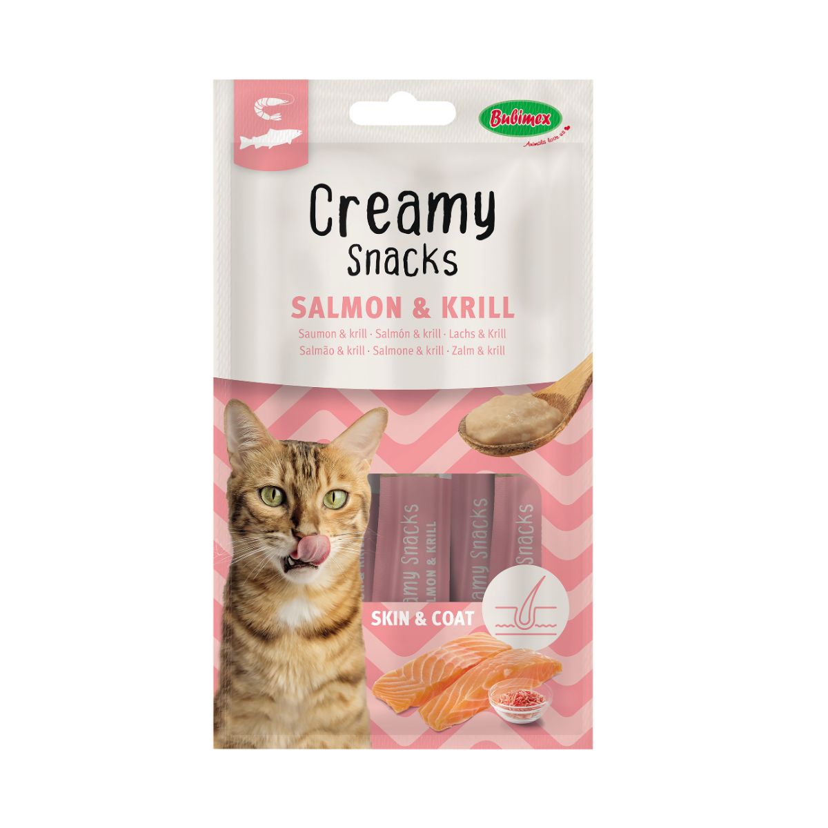 Bubimex friandises pour chat saumon et krill 60g