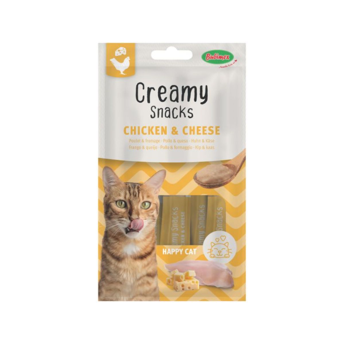 Bubimex friandises pour chat poulet et fromage 60g