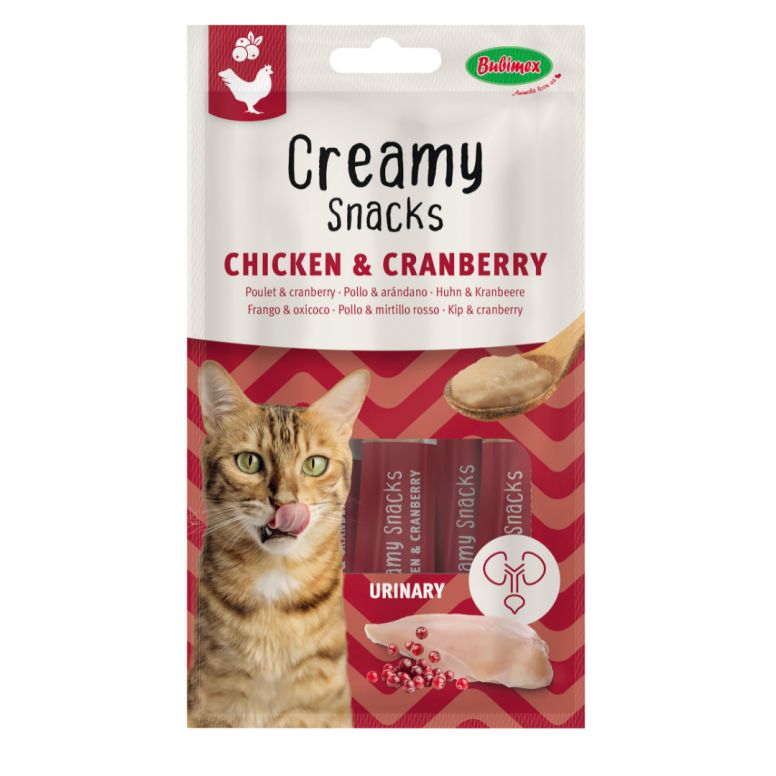 Bubimex friandises pour chat poulet et cranberry 60g