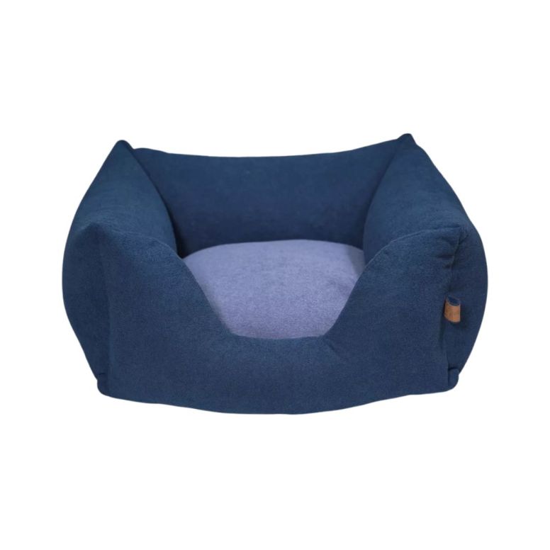 Corbeille de repos déhoussable Anicool Cortina en bleu (65x50x31cm) pour chien et chat