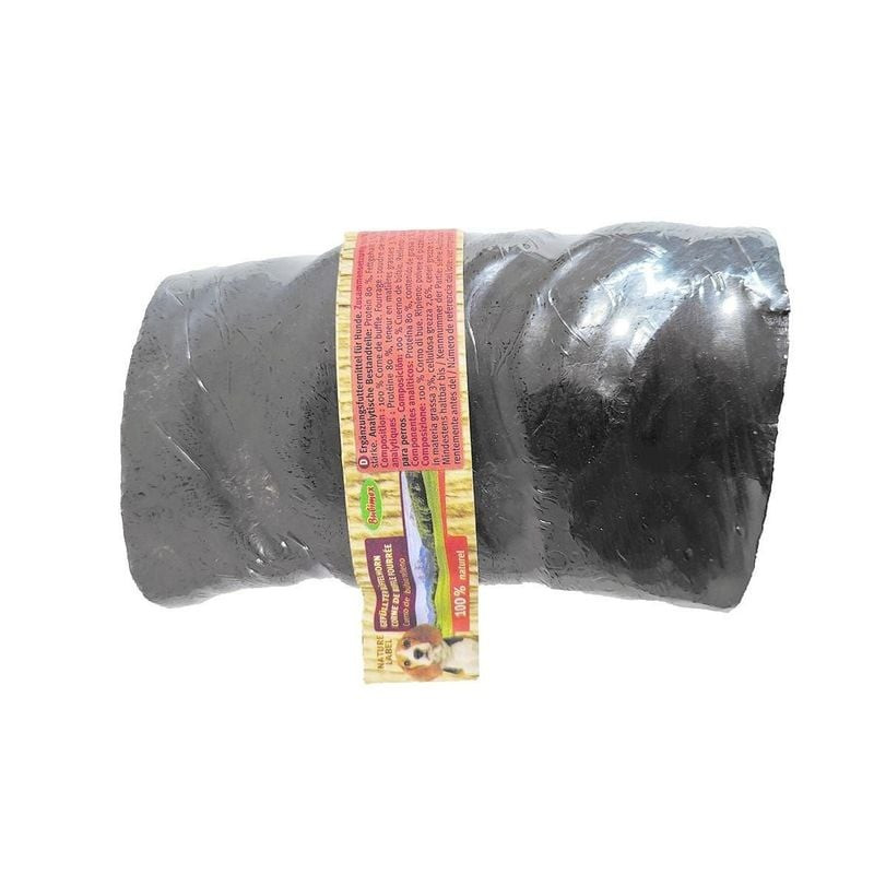 BUBIMEX 1143634 corne de buffle pour chien, 12 cm, fourrée à la viande de bœuf savoureuse, emballée 