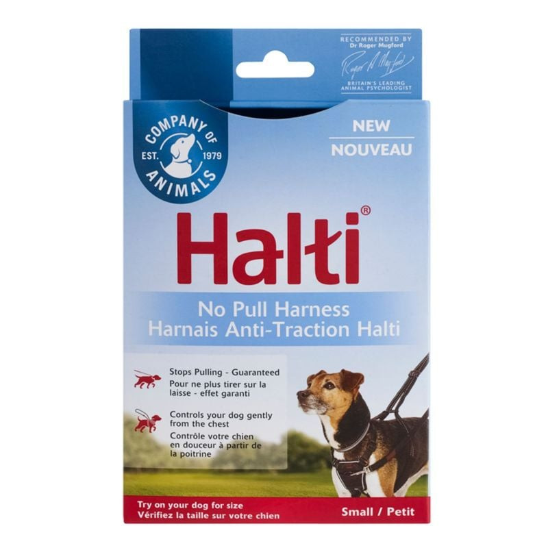 Boîte d'emballage du harnais anti-traction Halti No-Pull taille S/Petit de Company of Animals, avec 
