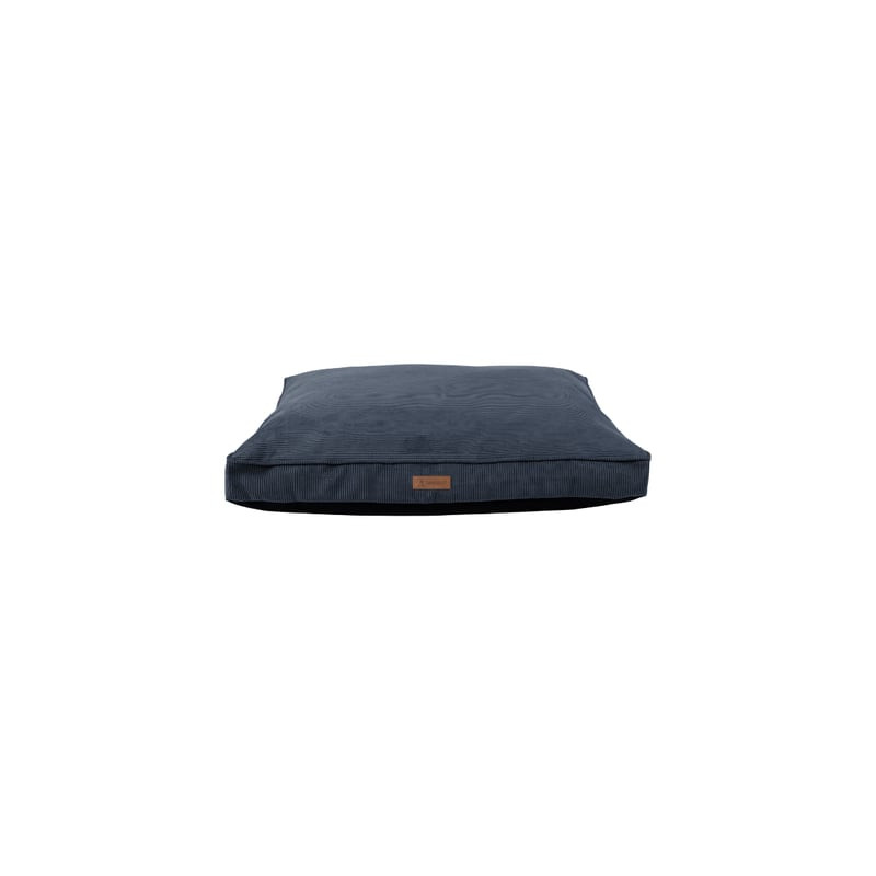 Matelas orthopédique ANICOOL Cord bleu 80 cm, housse déhoussable en velours côtelé, rembourrage épai