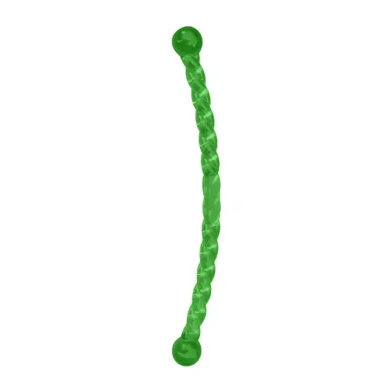 Jouet KONG Safestix M pour chien vert, bâton flexible torsadé avec extrémités arrondies en forme de 