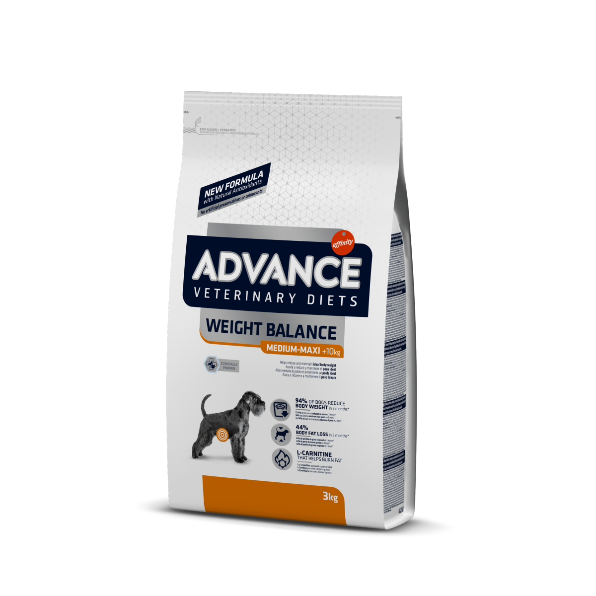 Croquettes Advance Weight Balance 3kg - Perte de poids chien adulte