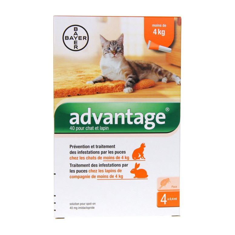 Advantage 40 mg : Anti-puces chatlapin