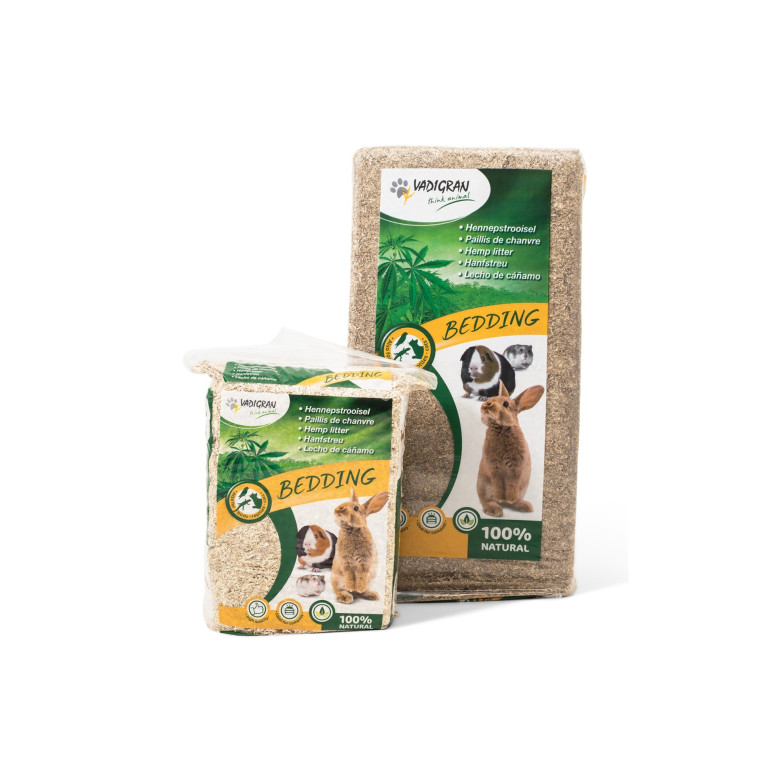 Bedding Vadigran paillis de chanvre 2,8kg pour rongeur | DO&KA