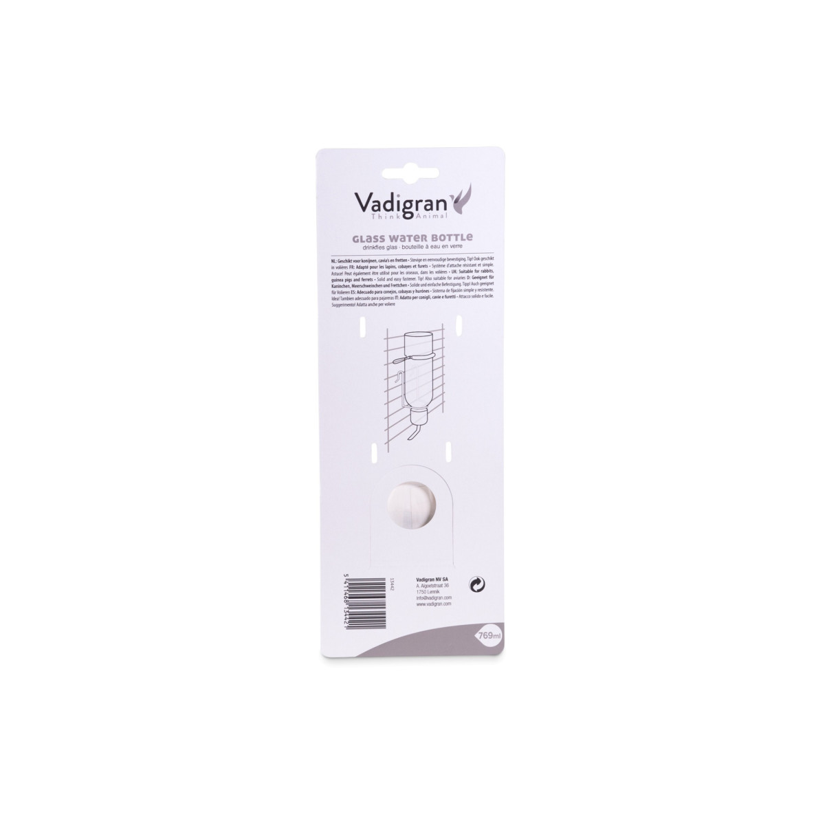 Biberon en verre Vadigran 769ml pour rongeur | DO&KA