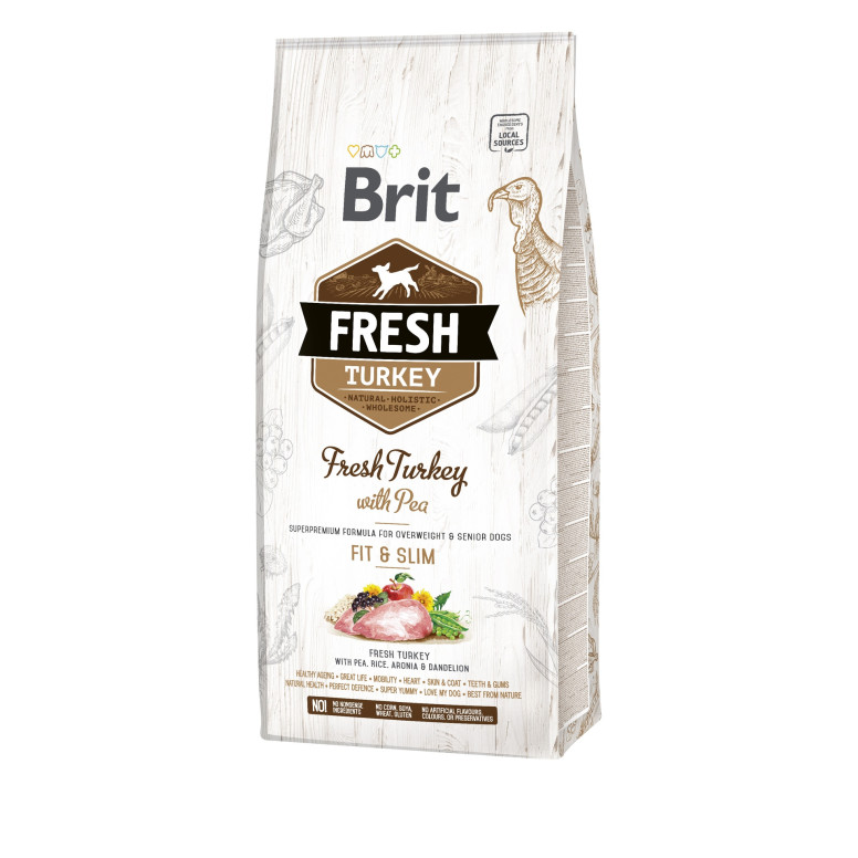 Croquettes Brit dinde 12kg - Vitalité & musculaire pour chien adulte