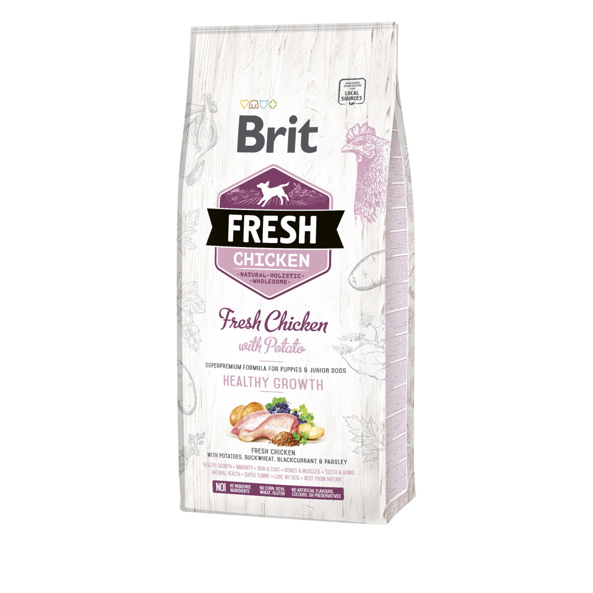 Brit Chiot : Croquettes Poulet Frais 12kg - Santé & Énergie Optimales