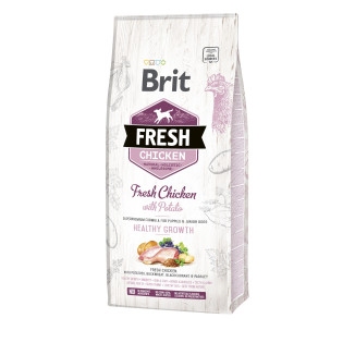 Brit Chiot : Croquettes Poulet Frais 12kg - Santé & Énergie Optimales