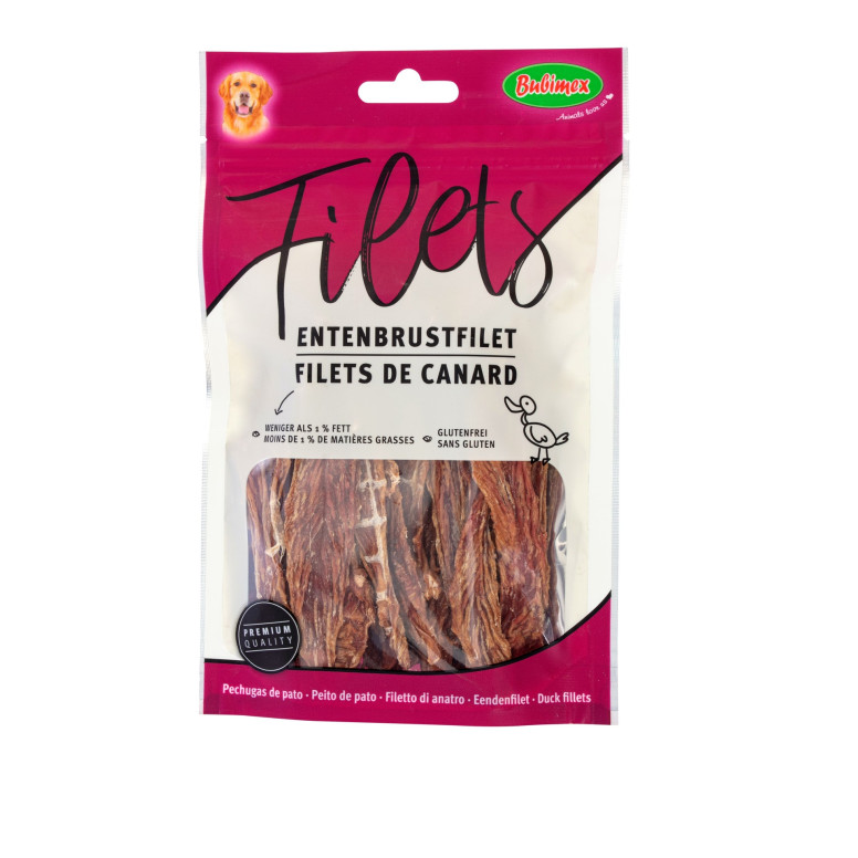 Bubimex Friandise Chien : Filet Canard 70g - Récompense Croustillante