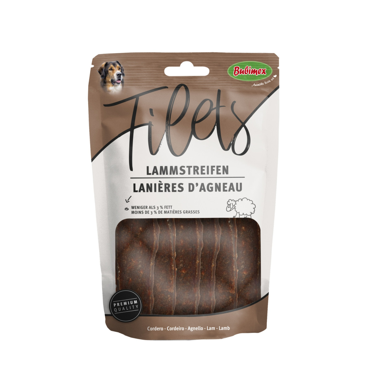 Friandises Bubimex Agneau 100g - Protéinées & Sans Céréales pour Chien