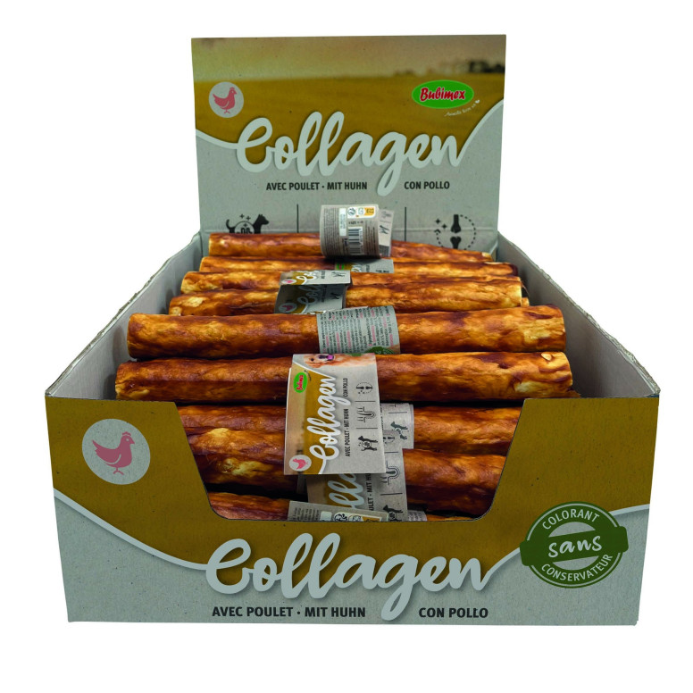 Bubimex Friandises Collagène Poulet - Soin Articulations & Peau Chien