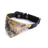 Collier confort Malibu Martin sellier beige et noir (30cm) pour chat