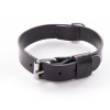 Collier coupe franc Martin Sellier noir en cuir (35-70cm) pour chien