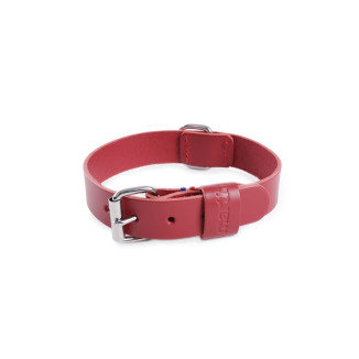 Collier en cuir rouge Martin Sellier Coupe Franc Pique (35/70cm) pour chien