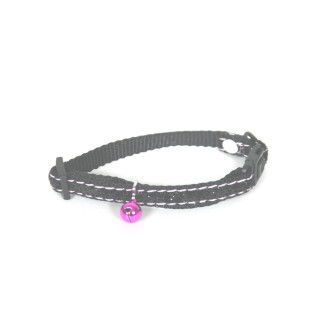 Collier pailleté noir Martin Sellier pour chat