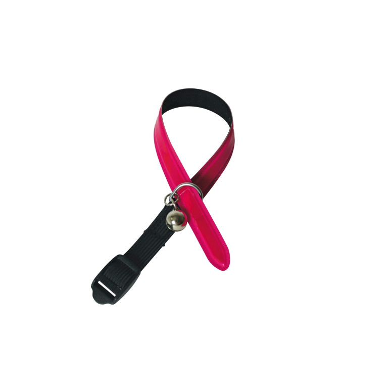 Collier réfléchissant Magenta Martin Sellier Reflectite pour chat