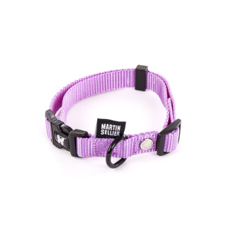 Collier Martin Sellier nylon réglable parme 25-45/65 pour chien et chat | DO&KA