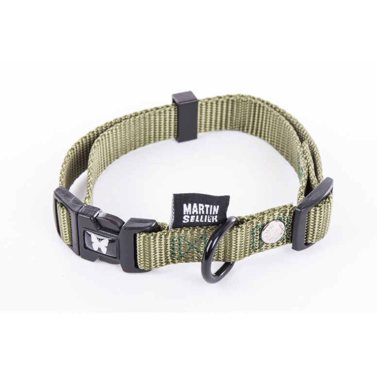 Martin Sellier : Collier nylon ajustable 16-30/45cm - Chien & Chat