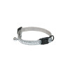 Collier élégant Paillette Martin Sellier argenté pour chat