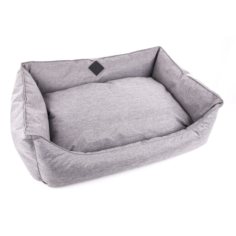 Corbeille confort Martin Sellier Croisette en gris (60cm) pour chien