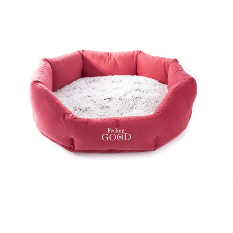 Corbeille igloo confort Martin Sellier rouge (75cm) pour chat
