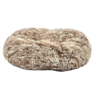 Coussin Croci poilu beige - Repos ultra-confort pour chat (65x56cm)