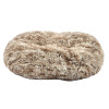 Coussin chat Croci poilu - Confort ovale 103x72cm, doux & lavable