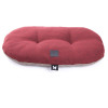 Coussin ovale confort Martin Sellier ouatine rouge et gris (45cm) pour chien et chat