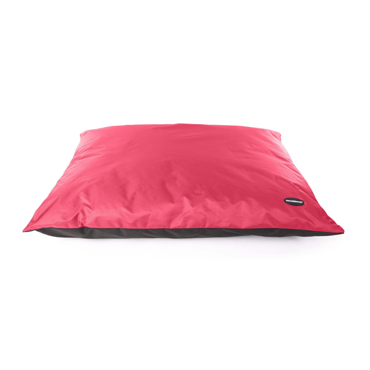 Coussin waterproof Martin Sellier noir et cerise (100x80cm) pour chien