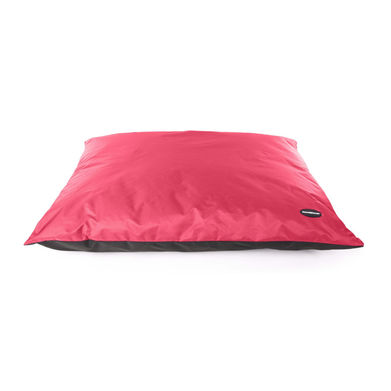 Coussin waterproof Martin Sellier noir et cerise (120x100cm) pour chien et chat