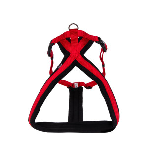 Harnais comfort nylon Vadigran rouge 50cm m-l pour chien | DO&KA